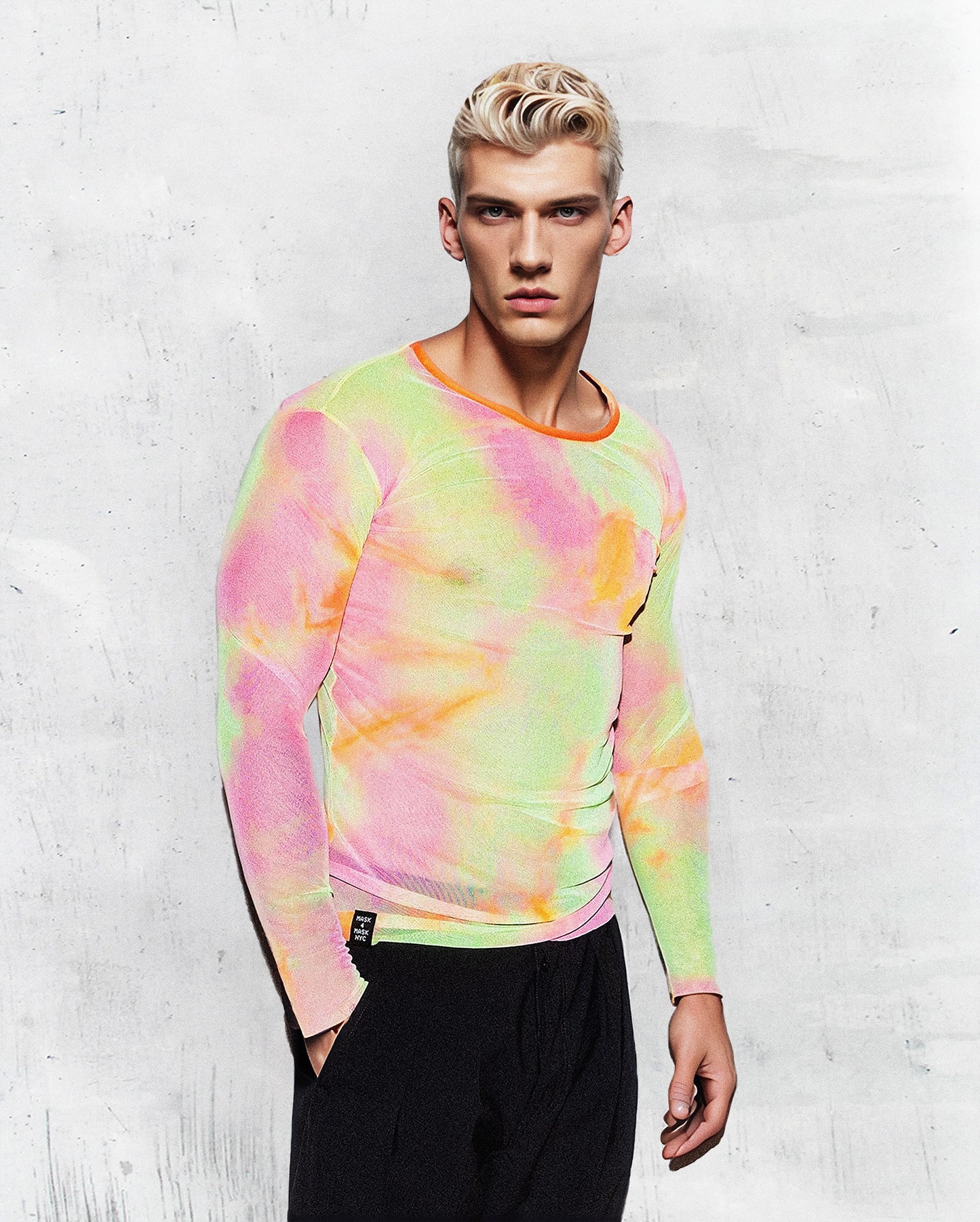 Vivid Tie-Dye Long-Sleeve Shirt – Mask4Mask NYC