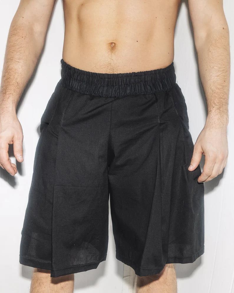 Dark Minimal Rave Shorts – Japanese-Inspired