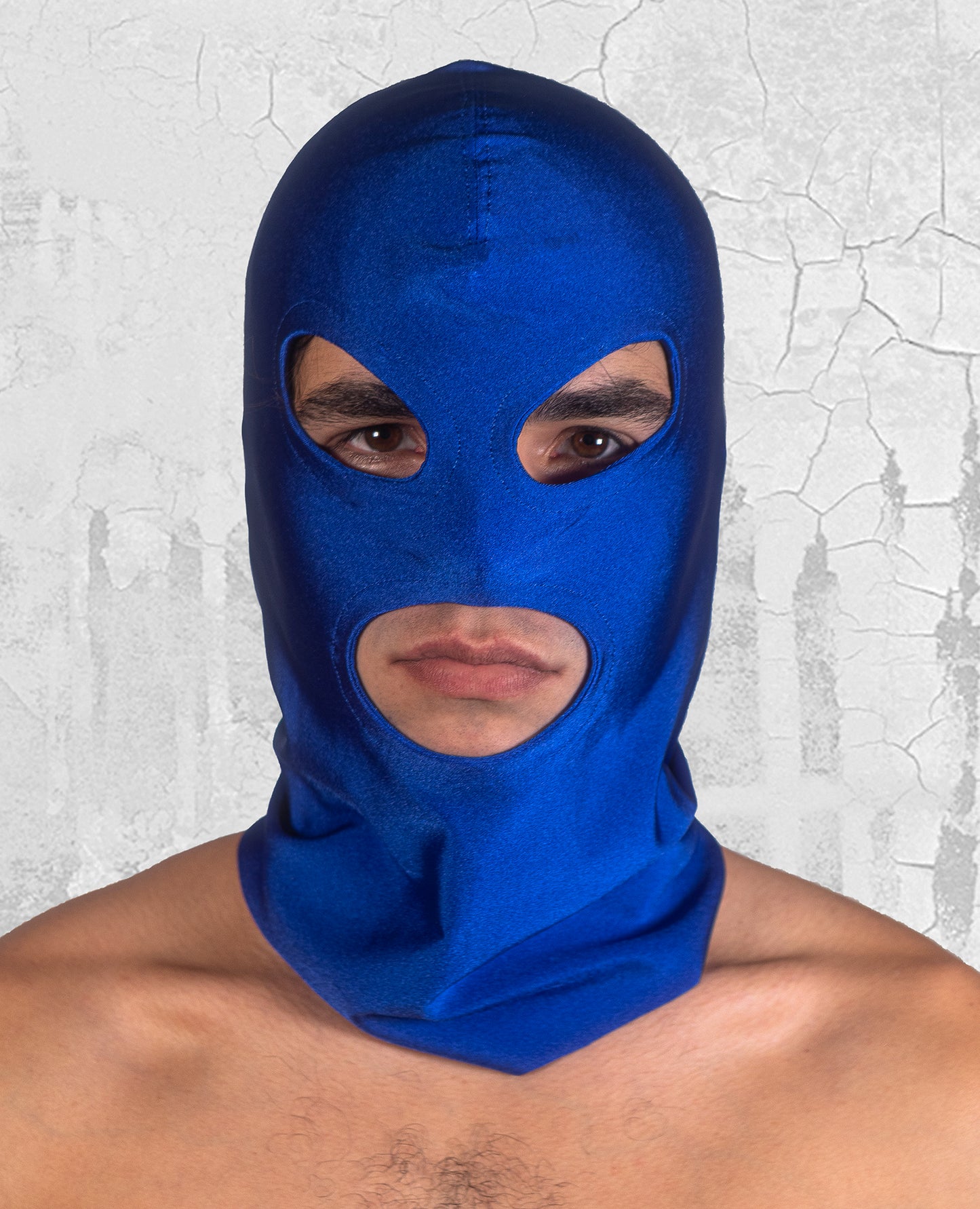 Blue Mask | Unisex Adult Eyes & Mouth Open Headgear | 015