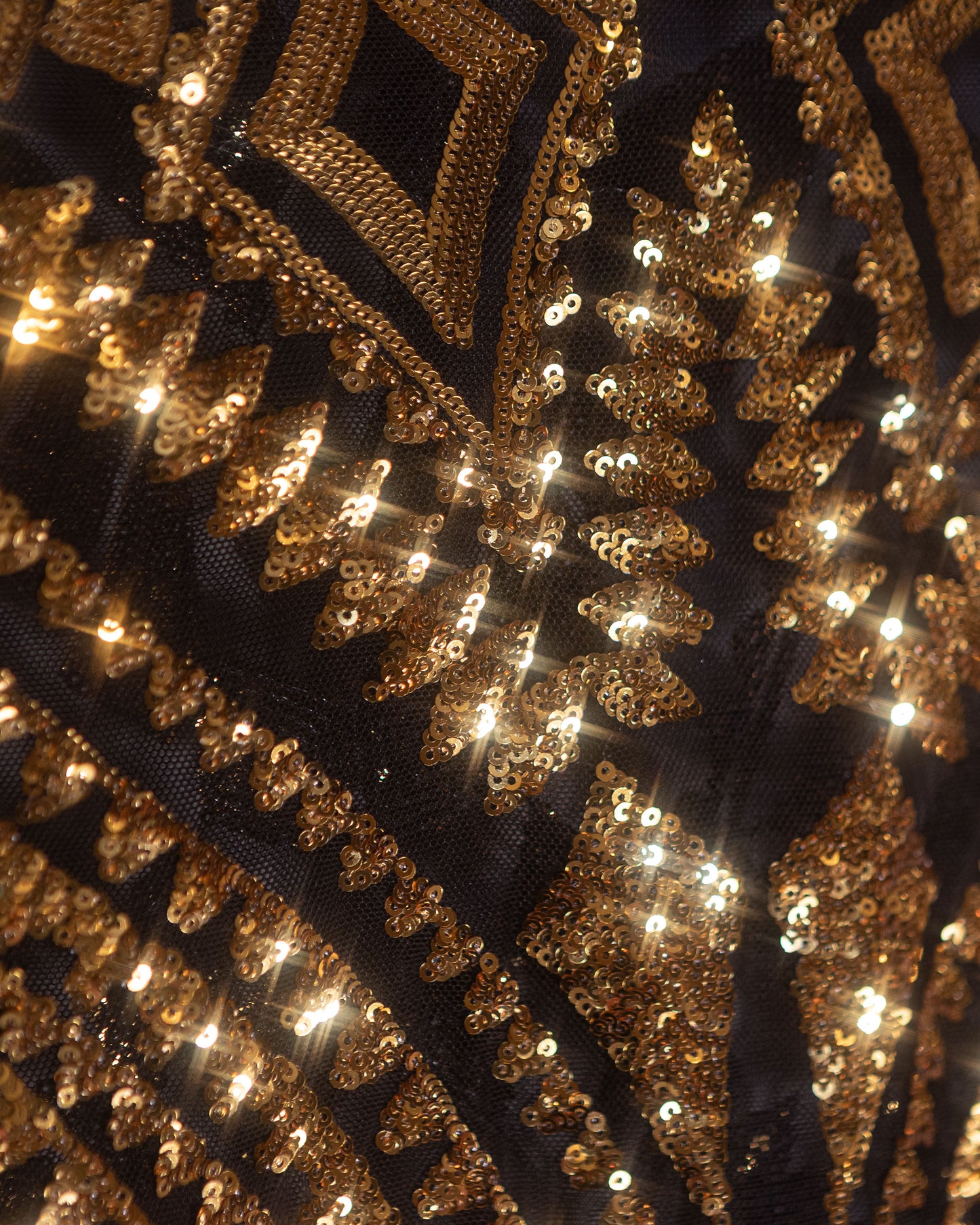 Men's Shiny Golden Sequins Shirt Active