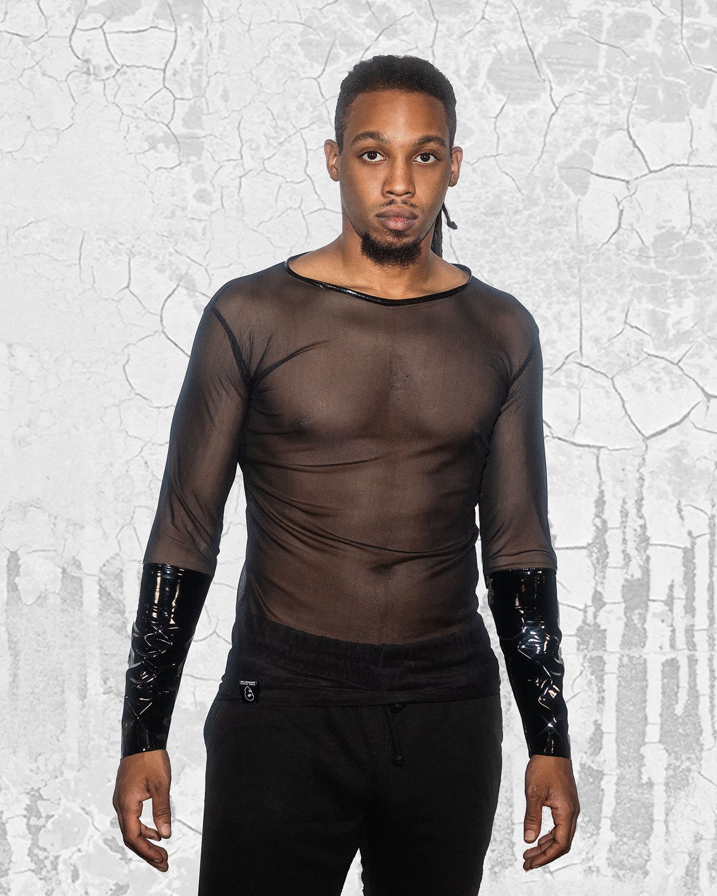 Men's Mash Vinyl Black Shirt