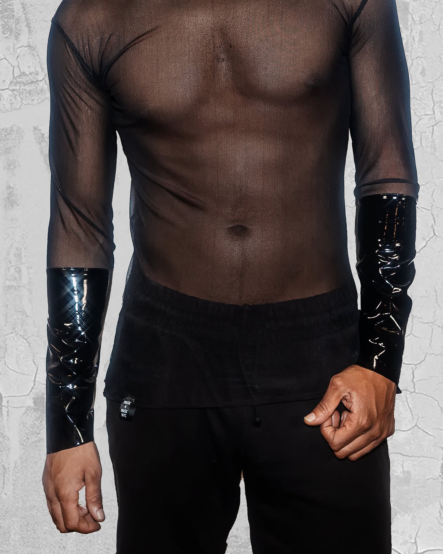 Men's Mash Vinyl Black Shirt