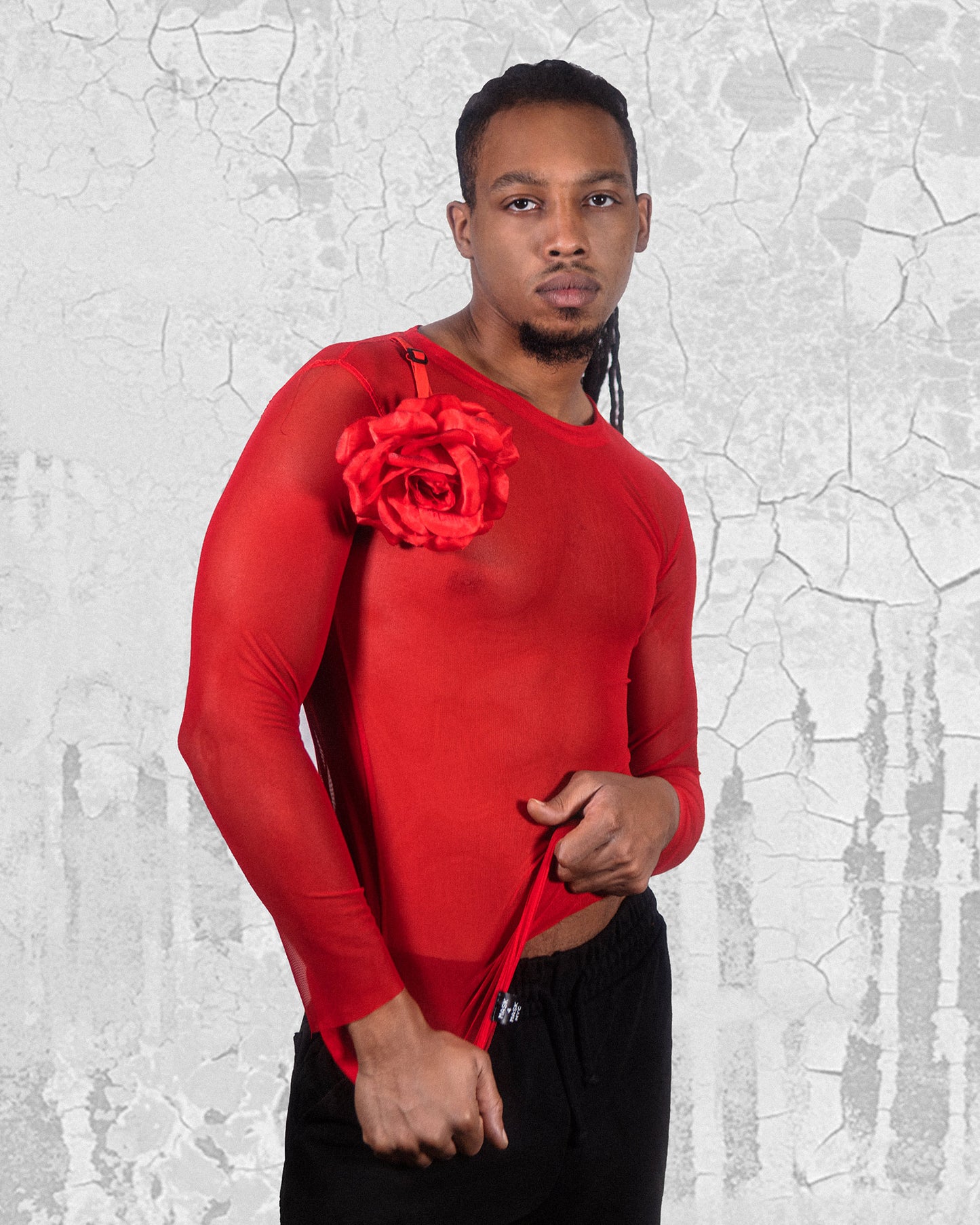 Men's Red Rose Shirt