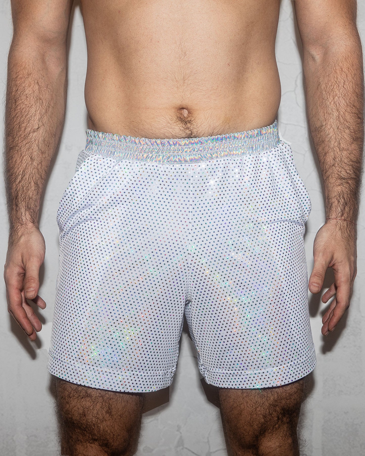 Sparkly Men Disco Festival Shorts