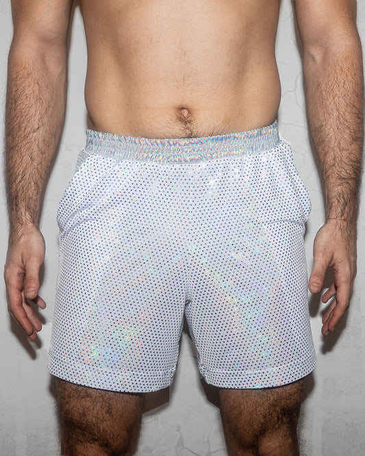 Sparkly Men Disco Festival Shorts