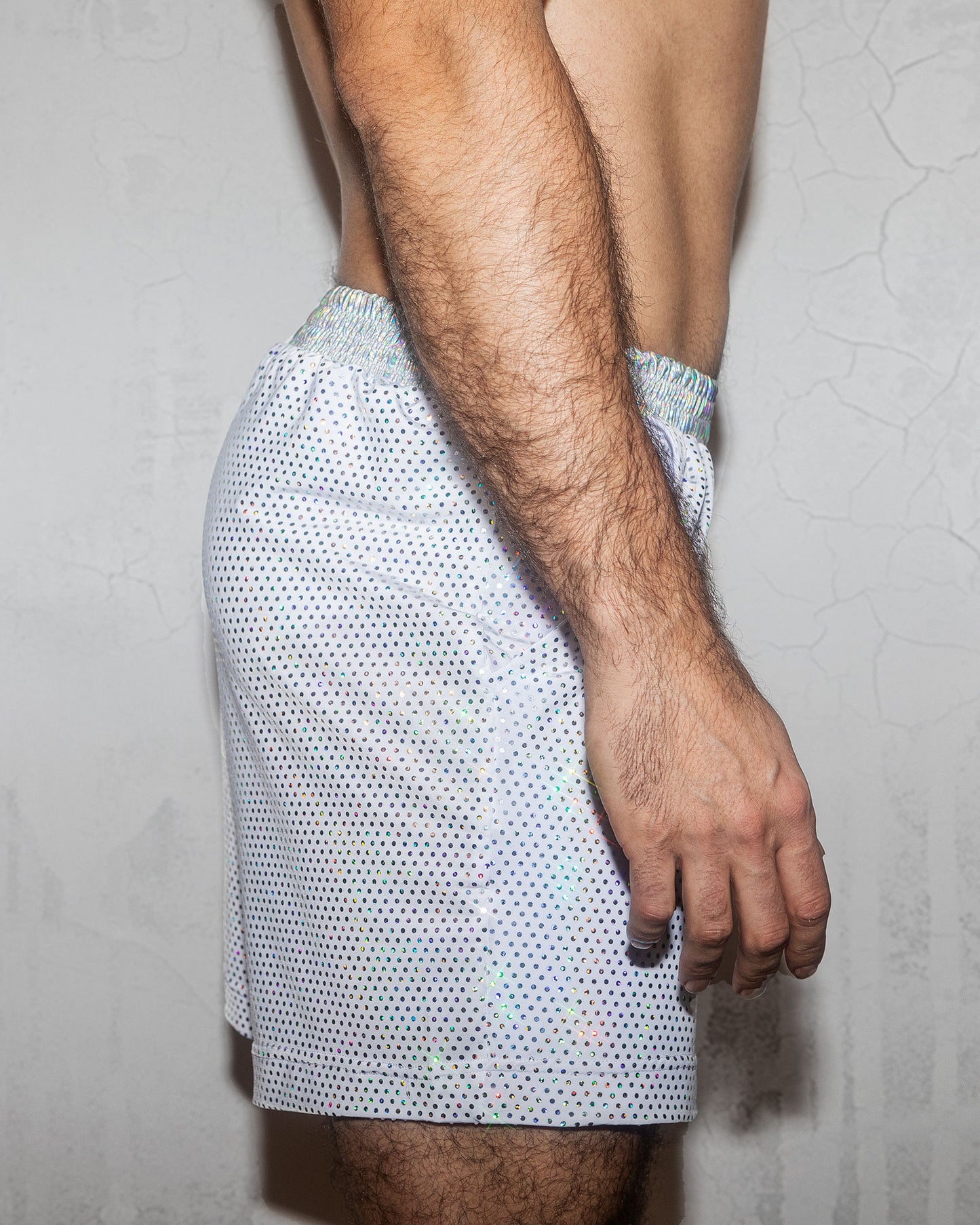 Sparkly Men Disco Festival Shorts