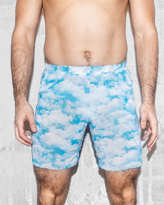 Men's Sky Pattern Cloud Shorts