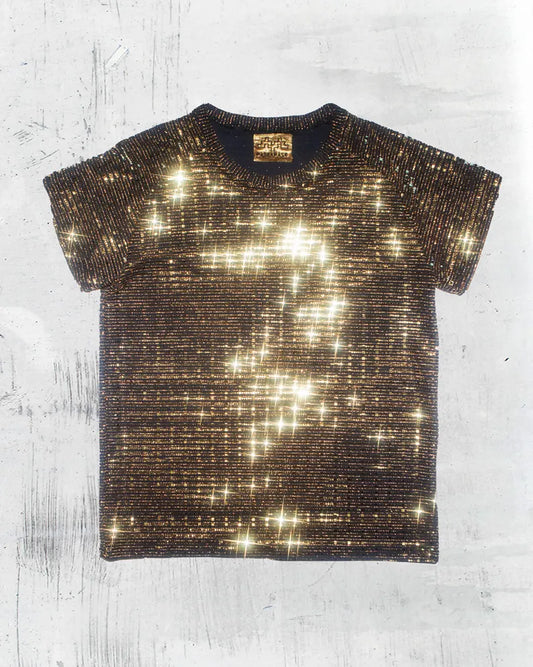 Men's Gold Shirt | Gold Sequin Sparkle T-Shirt - Men's  Glitter Shirt | Disco Rave Party