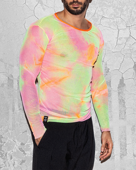 Vivid Tie-Dye Long-Sleeve Shirt – Mask4Mask NYC